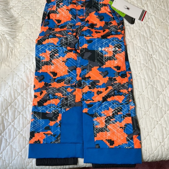Spyder bib insulated ski pants - size 6. Mini Expedition - NEW WITH TAGS! - Picture 4 of 10